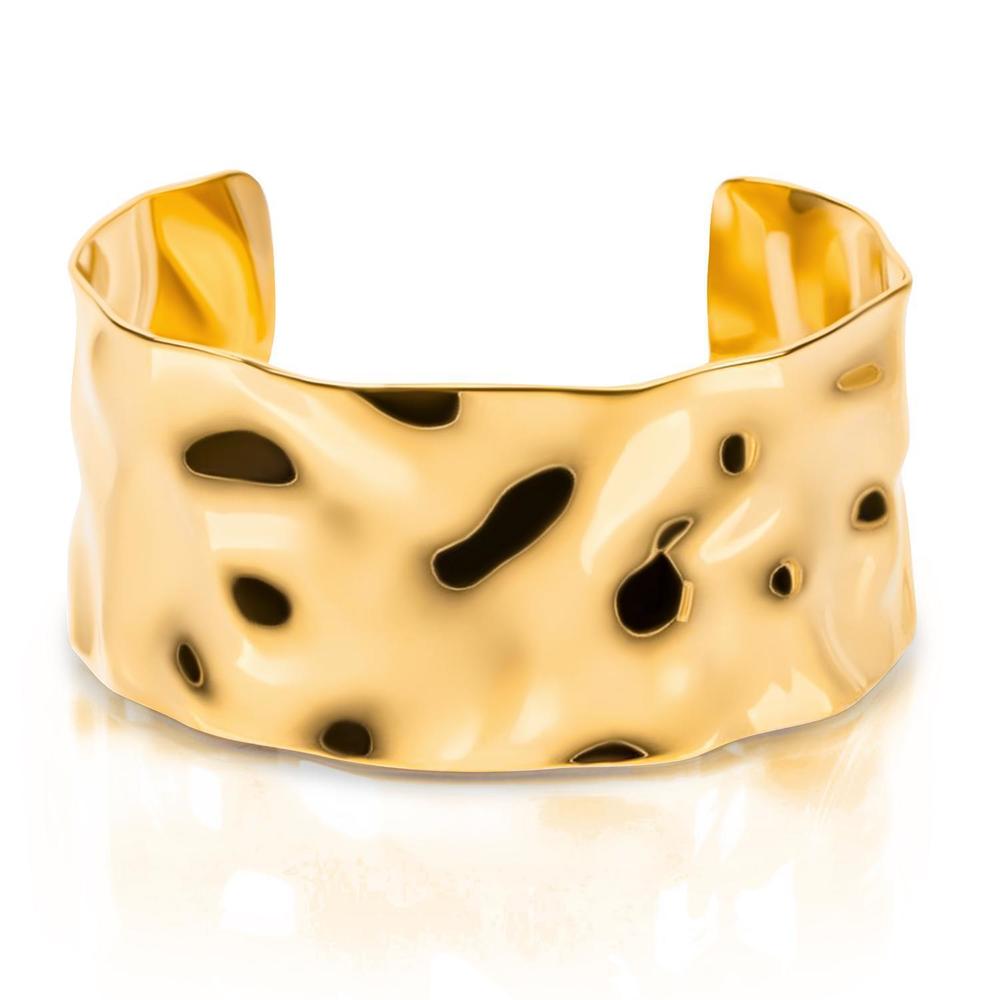 NEW ELLIE VAIL roxi hammered cuff bracelet in gold